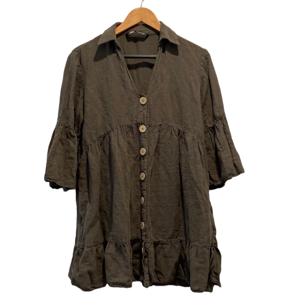 ZARA Tunic Boho Dress Women Size M